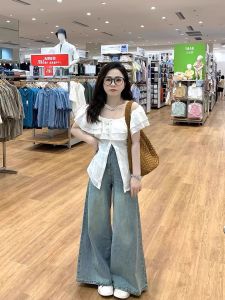 plus Size One Shoulder Short Sleeve Shirt Womens Stylish Slimming Waist Design Summer Fashion Korean Style Sweet And Spicy Top