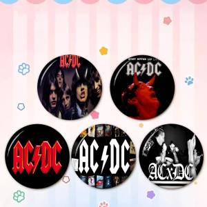 Rock Singer A-AC D-DC Band 58mm Animals Funny Brooches Badge Backpack Clothes Gift Accessory