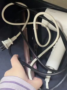 Punch-Free Curly Hair Stick Storage Rack Wall Mount Curly Hair Stick Holder for Dyson Airwrap Styler