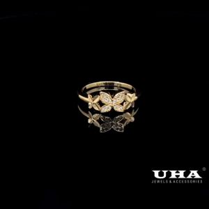 N1249 Nhẫn nữ đính đá CZ cao cấp thiết kế tinh tế nhẹ nhàng UHA