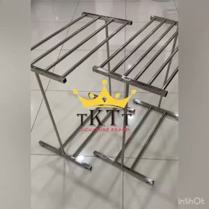 🔥🔥🔥 รับประกัน 10 ปี🌟 ราวตากผ้าสแตนเลส ราวตากผ้าสแตนเลส เส้นผ่านศูนย์กลาง 4 ซม. เก็บของได้ 1-3 ชั้น ราวตากผ้าแข็งแรง ราวตากผ้าสแตนเลส ราวตากผ้าเหล็กดัด ราวตากผ้าผ้าเช็ดตัว ราวตากผ้าผ้าเช็ดตัว ราวตากผ้ารูปตัว T ขนาดใหญ่ ราวตากผ้าเหล็กกันสนิม