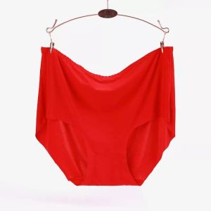 Ice silk Panties Women Seamless Middle Rise Viral Plain