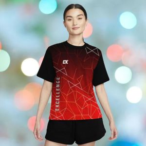 Kaos Olahraga Wanita Jersey Voli Cewek Kaos Volly Wanita Baju Bulutangkis Kaos Voli Premium Baju Olahraga Atasan Olahraga Premium Baju Badminton Baju Training Printing