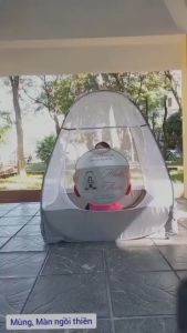 [Inbox Shop để nhận FreeShip + Quà Tặng] - CHÍNH HÃNG Mùng Màn Ngồi Thiền Tự Bung 10/10 Mùng / Lều Ngồi Thiền Tự Bung D*R*C= 1m*1m*1m35 bảo hành 18 tháng Cty Dệt 10/10  Mùng Màn ngồi thiền tự bung hàng Chính Hãng