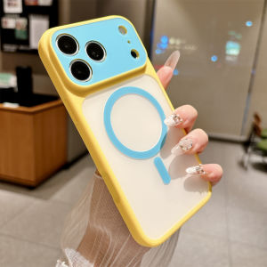 Full Coverage Shockproof Magnetic Phone Case Multicolor Ins Style