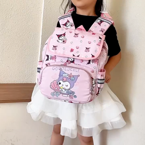 💗 แนะนำจากใจจริงๆค่ะ เป้นักเรียน ขนาด 15 นิ้ว มีช่องซิป 2 ช่อง และช่องข้างใส่กระติกน้ำ เป้น้ำหนักเบา มีสายรัดด้านหลัง