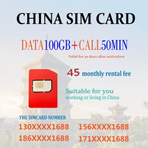 Unicom 100GB Business Travel China SIM Card with number