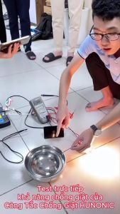 Công Tắc Chống Giật Bình Nóng Lạnh Hunonic Luxury Hẹn Giờ Điều Khiển Từ Xa Qua Điện Thoại
