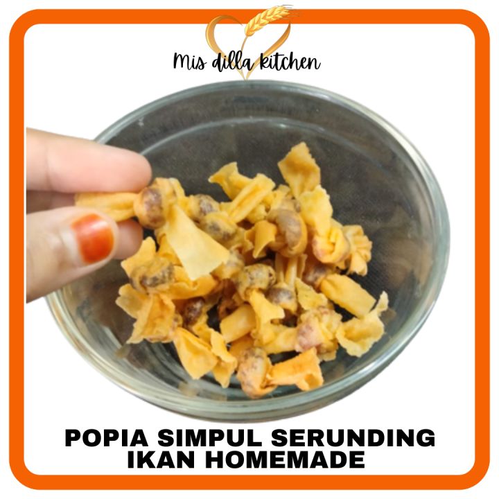 [kuih Raya 2023] Popia Simpul Serunding Ikan Homemade Lazada