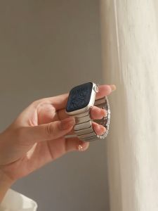 สายนาฬิกา smart watch สายเลสเหลี่ยม หนัก ใช้ได้กับ Smart Watch 11 10 9 8 7 se ultra 6 5 4 3 2 1 ขนาด 44 40 45 41 46 49มม.สายสําหรับแอปเปิ้ลวอช