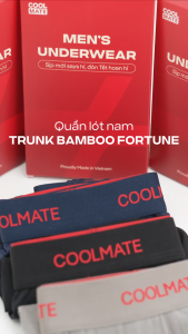 Combo 03 quần lót nam Trunk Bamboo Prosper mềm mại co giãn kháng khuẩn khử mùi - Coolmate