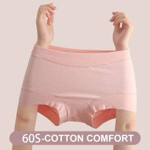 Sentexin 3Pcs Womens Cotton Panties Middle Waist Girl Briefs Silk Antibacterial Crotch Female Plus Size Underwear M-XXL
