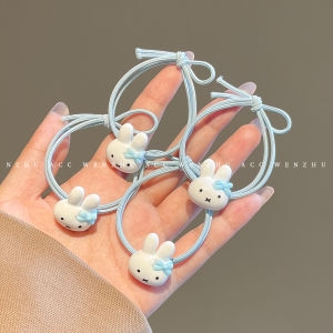 WENZHU | Cartoon Bunny Cute Simple Elastic Lace Edge Hair Bands