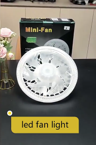 2‑In‑1 LED Ceiling Fan Light Smart Remote Control Silent Crystal Fan Chandelier Modern 3‑Color Dimmable Flush Mount Ceiling Fan For Living Room Bedroom Kitchen