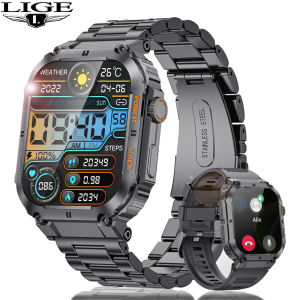 LIGE IPS HD Screen 400Mah Big Battery Smart Watch Men and Women Bluetooth Call IP68 Waterproof Heart Rate Monitor 100+ Sports Fitness Tracker