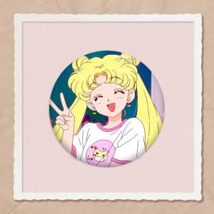 Mesuca | Classic Anime S-Sailor Moon Anime Brooches Cute Cartoon Badge Jacket Jeans Lapel Pin Gift Accessorie