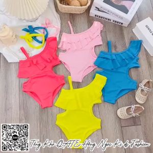 [10-20kg] Bikini cho bé gái Áo body lền thân đi biển bé gái 1 chi tiết HNK2310