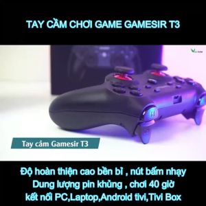 Tay cầm chơi game không dây Gamesir T1/Gamesir T3/Gamesir T6 Tay cầm chơi game không dây Tương thích PC Android IOS PS3