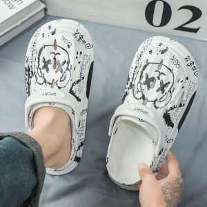 Dép Lỗ Dép Hoa Viên Bít Mũi Đi Biển Đế Mềm Chống Trượt Đi Bên Ngoài Mùa Hè Mẫu Nam Dép Lê Đi Biển Cảm Giác Giẫm Đạp Cho Nam