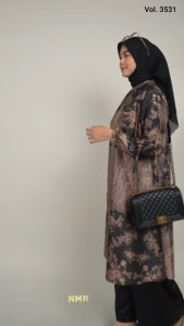 NMR Setelan Tunik Celana Kulot Arnami Silk Vol 3531