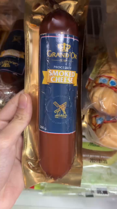 Date 03/27 Phô mai xông khói GrandOr 200g - Smoked Process Cheese