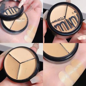 3 Colors Concealer Cream Full Coverage Dark Circles Acne Scars Spots Tear Trough Concealer Hydrating Brightening Face Makeup