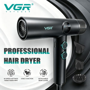 VGR | VGR Hair Dryers Professional Air Blower Negative Ion Hair Dryer 110000 RPM Hair Dryer Machine BLDC Motor Barber Salon V-401