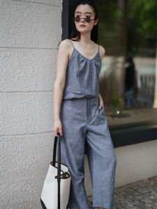 Long-staple Cotton Yan Zuo Original Summer Simple Innerwear Linen Egg-Shaped Collar Cami-Dragonfly Meaning 5