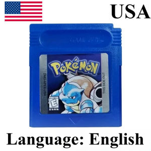 Bandai | 7 Styles Classic Pokemon GBC Game Cartridge Bundle for Game Boy Color GBA SP Retro RPG Game Card for Pokemon Fans Collection