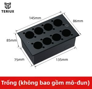 TERIUX | Ổ Cắm Tường Đa Phương Tiện Loại D Có Thể Tùy Chỉnh XLR