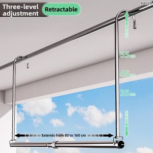 Extendable No-drilling Closet Hanger