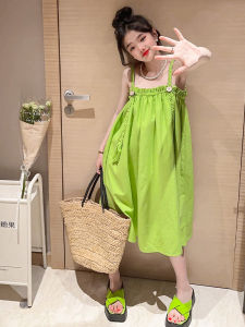 Girls Summer Long Dress Beach Princess Style Strapless Skirt Childrens Clothing 2025 New Arrival Elegant A-Line Gown