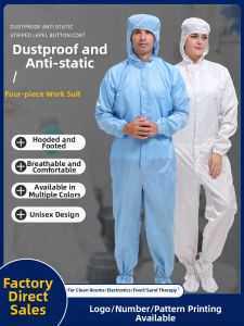 Static Resistant Cleanroom Overall Coverall