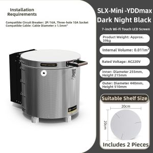 High & Medium Temperature Intelligent Desktop Kiln 10A Socket