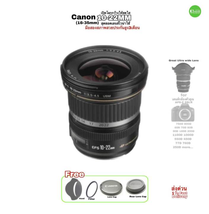 Canon 10-22mm EF-S f/3.5-4.5 USM เปิดโลกกว้างให้สดใส คมชัด