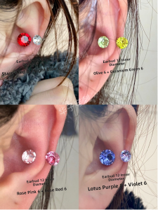 Titanium Alloy Ear Cuff F136 Allergy Free Colorful Matching Non-Removable Elegant Design for Women Original Design Jewelry