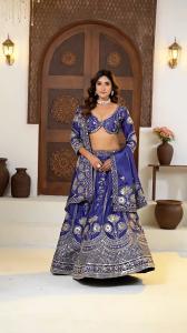 [PRE-ORDER] Semistitched Silk Lehenga Choli (10-15days delivery)