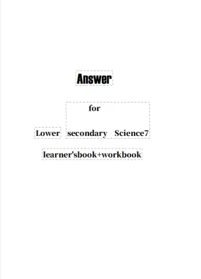 Cambridge Lower Secondary Science Studentbook +Workbook Stage7/8/9 [ colored reprinted physical book without digital access code]