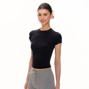 Ariseism | Vintage American Plain Raglan Sleeve T-Shirt Women Summer Slim Fit