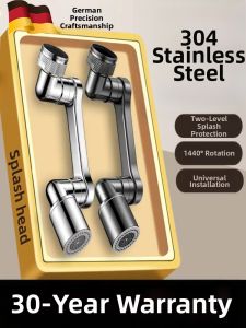 Splashproof Multidirectional Tap Extender