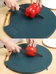 Talenan Hijau Bulat Cutting Board talenan hijau 32 cm Talenan PE Anti Jamur