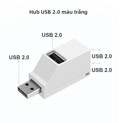 Bộ Chia USB 3 Trong 1 Cho Ô Tô 3 Cổng USB 2.0 Đầu Đọc Đa Chức Năng Bộ Sạc Cho Laptop Ổ Đĩa U