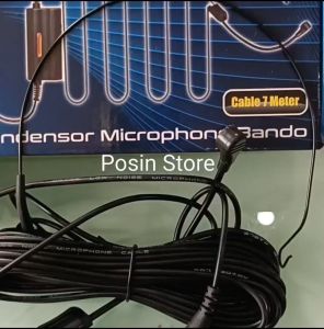 MIC BANDO SH 50T/MIC CONDNDERSOR MICROPHONE BANDO CABLE 7 METER / MIC BANDO / FREE TAS