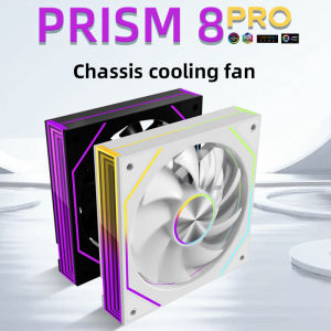 METALFISH PRISM 8 PRO 120mm PC Computer Case Fan 5V 3Pin Sync Argb 12CM Quiet Cooling Fan 1200RPM