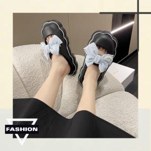 KDAShop ยอดฮิต รองเท้าแตะโบว์สตรีแบบสวม รองเท้าแตะ รองเท้าแตะเกาหลี แต่งโบว์ใหญ่สุดน่ารัก สาวหวานเหมาะกับงานรุ่นนี้มาก