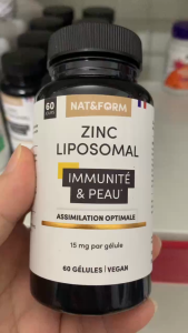 Nat&Form Zinc Liposomal 15mg – Kẽm Liposomal Giúp Hấp Thu Tốt Hỗ Trợ Sức Khỏe Làn Da Tăng Đề Kháng