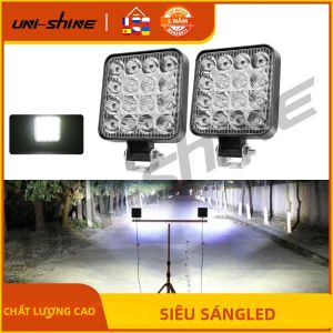 Đèn LED Làm Việc UNISHINE 3 Inch 50000LM 12V 24V Đèn Pha Sương Mù Kết Hợp Cho Xe Máy Ô Tô Địa Hình Xe Bán Tải - Có Thêm Đèn Pha Xa