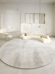 Thickened Living Room Carpet round Sofa Tea Table Simple Luxury Home Use Asymmetrical Pad Shanghai Brand Home Textile