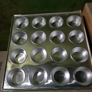 Cetakan Cakwe Muffin Lubang 16 untuk Setiap Lubang Rata-rata Kedalaman 3cm