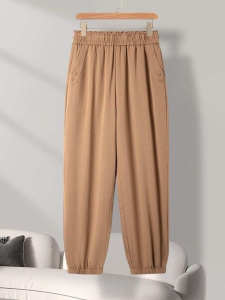 Summer New plus Size Nine Points Lantern Harlan Pants Vintage Loose Cuffed Casual Versatile Fashion Thin Womens Pants